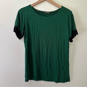 Sarin Mathew’s T-shirt Green Medium